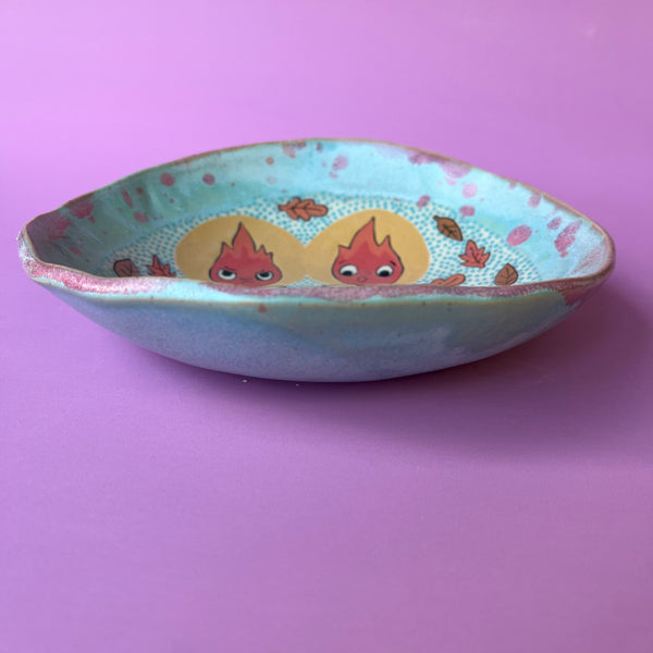 Ceramic Hand Built Halloween Pumpkin Dish