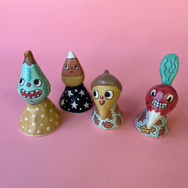 Ceramic Hand Built Fall Bell