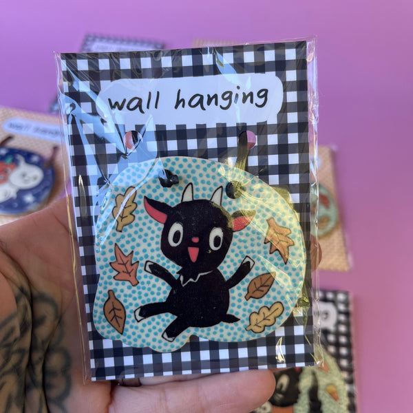 Ceramic Hand Built Halloween Wall Hanging / Ornament