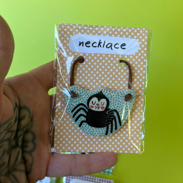 Ceramic Hand Built Halloween Necklace