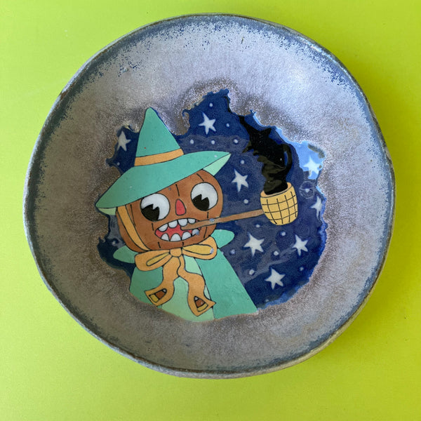 Ceramic Hand Built Halloween Dish