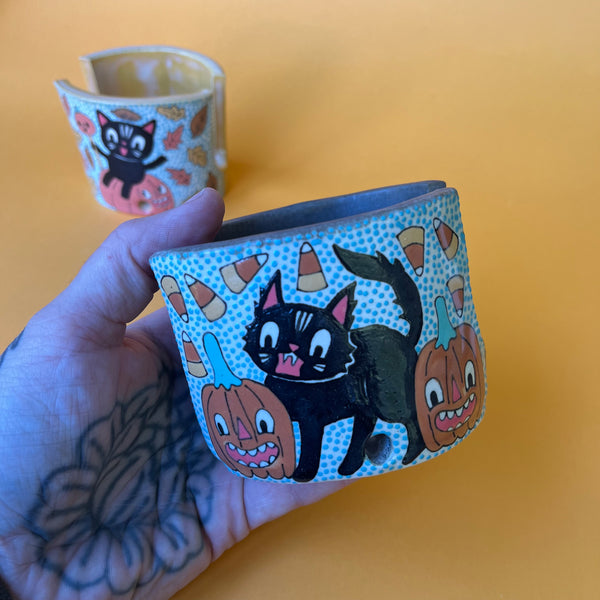 Ceramic Hand Built Halloween Sponge Holder