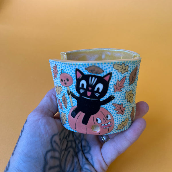 Ceramic Hand Built Halloween Sponge Holder