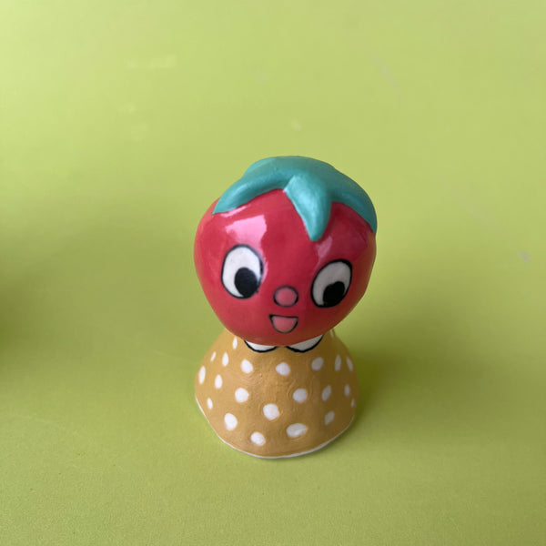 Ceramic Hand Built Bell (fruits and vegetables)