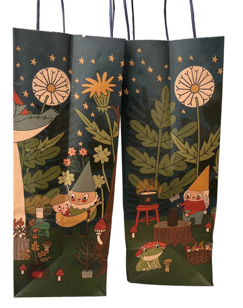 Woodland Gnomes Gift Bag 8.5"x13.75"x5"