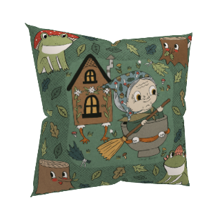 Premium Baba Yaga Pillow Case 18"x18" CASE ONLY