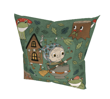 Premium Baba Yaga Pillow Case 18"x18" CASE ONLY