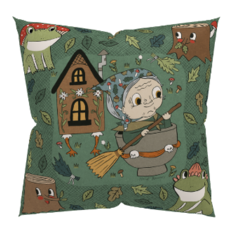 Premium Baba Yaga Pillow Case 18"x18" CASE ONLY