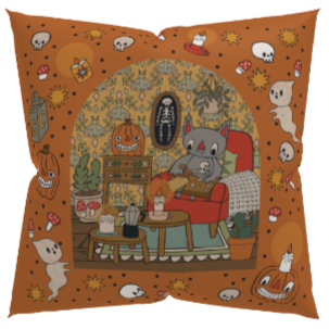 Spooky Crafts 18x18" Premium Pillow Case CASE ONLY