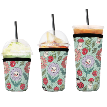 Garden Party Neoprene Cold Drink Sleeve