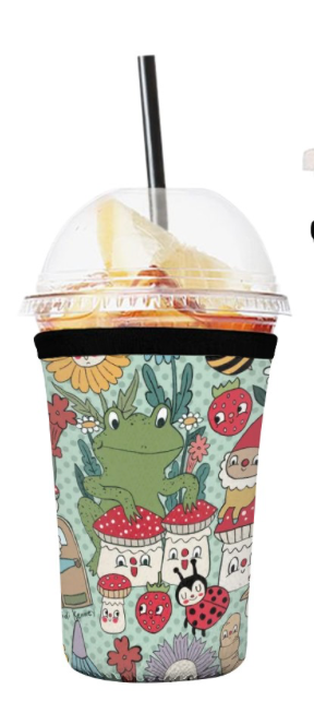 Frog & Gnomes Neoprene Cold Drink Sleeve