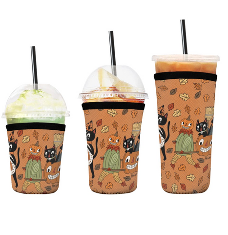 Halloween Parade Neoprene Cold Drink Sleeve