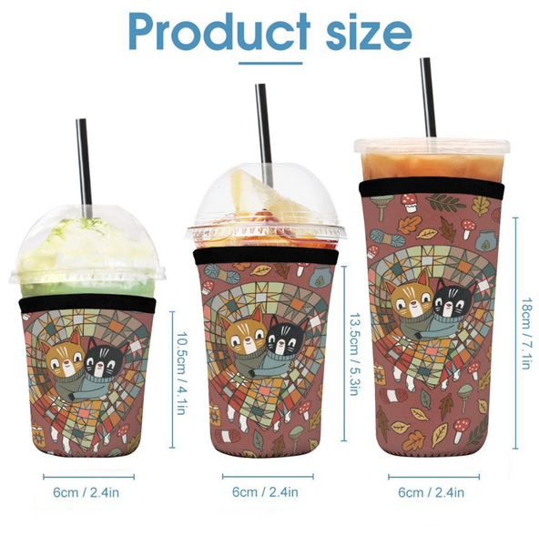 Cozy Cats Neoprene Cold Drink Sleeve