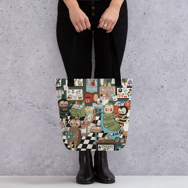 Tattoo Shop Tote Bag 15x15"