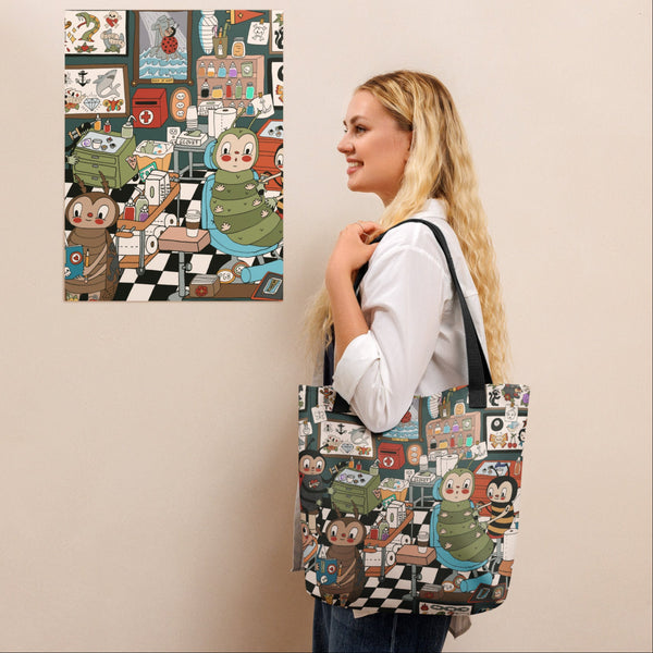 Tattoo Shop Tote Bag 15x15"