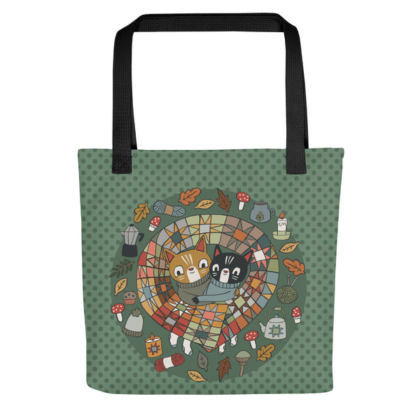 Cozy Cats Tote Bag 15x15"