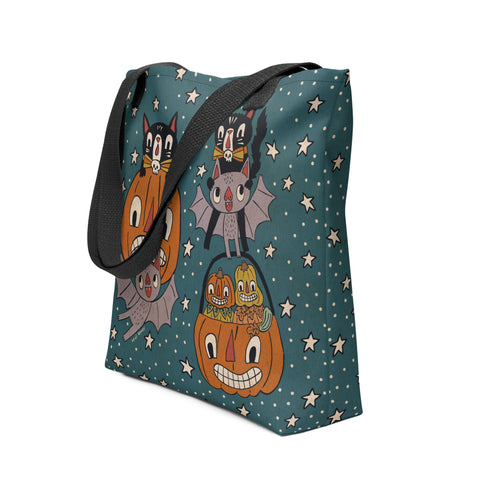 Halloween Flight Tote Bag 15x15"