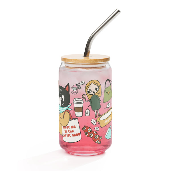 Thrift Shop Tumbler With Lid + Straw