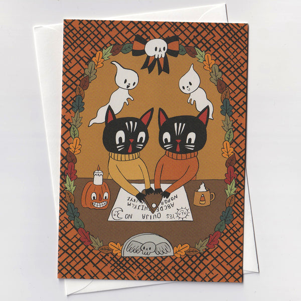 Ouija Cats Greeting Card