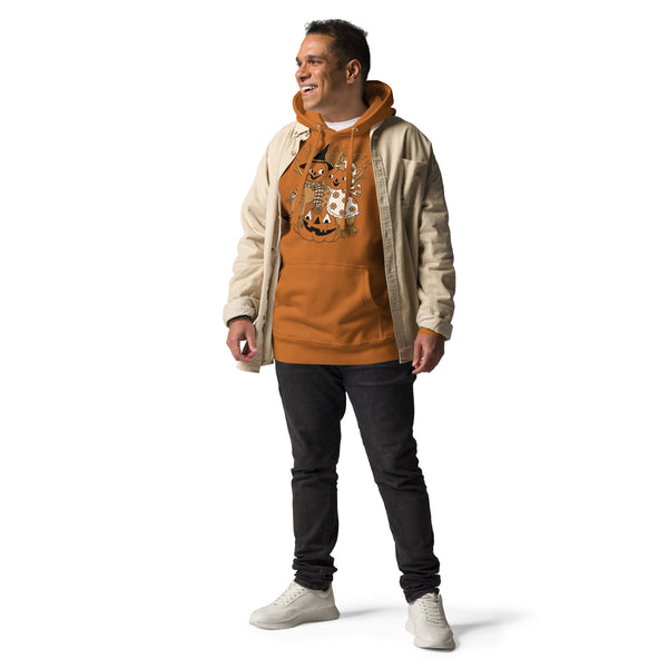 Vintage Pumpkin Friends Unisex Hoodie