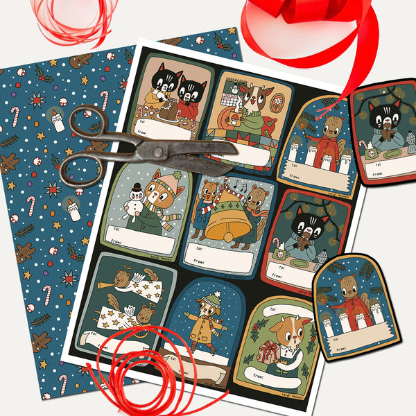 Holiday Gift Tags (digital download)