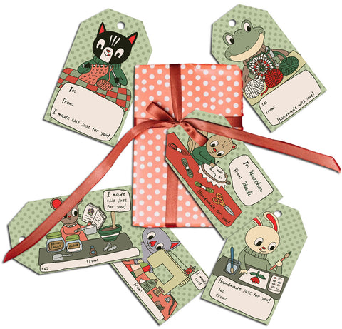 Crafty Gift Tags for handmade gifts (digital download)