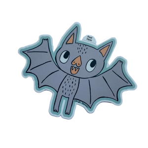 Flying Bat Sticker 4" across