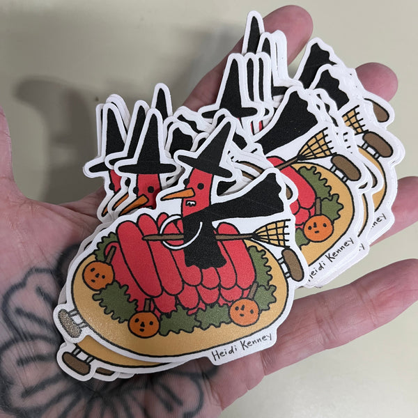 Weeny Witch Sticker 3"