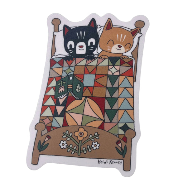Cozy Cats Sticker 3.5"