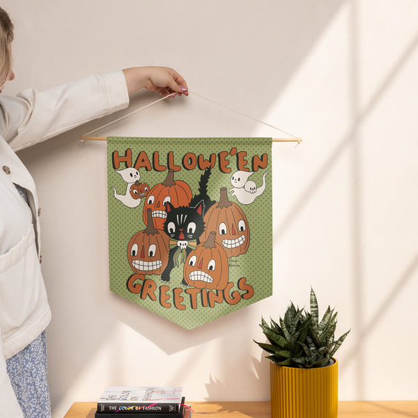 Hallowe'en Greetings Pennant Banner