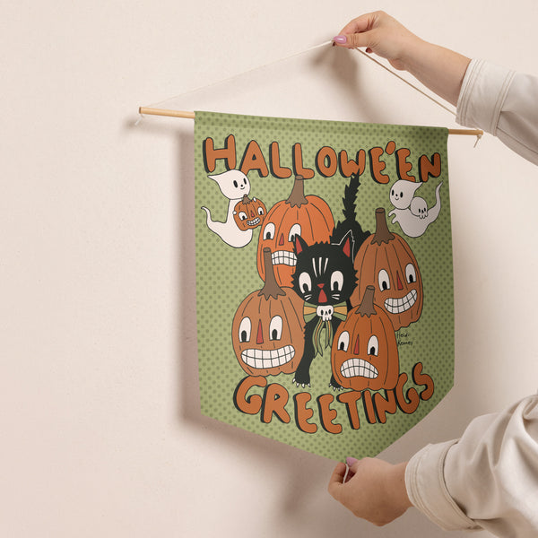 Hallowe'en Greetings Pennant Banner