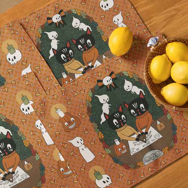 Ouija Cats Placemat Set Of Four