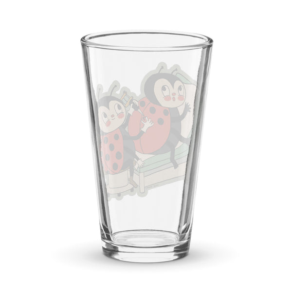 Ladybug Tattoo Shaker Pint Glass