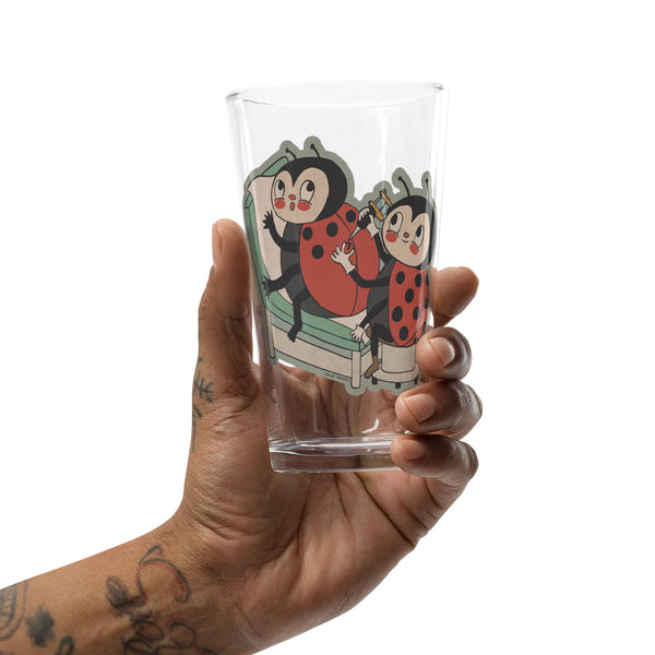 Ladybug Tattoo Shaker Pint Glass