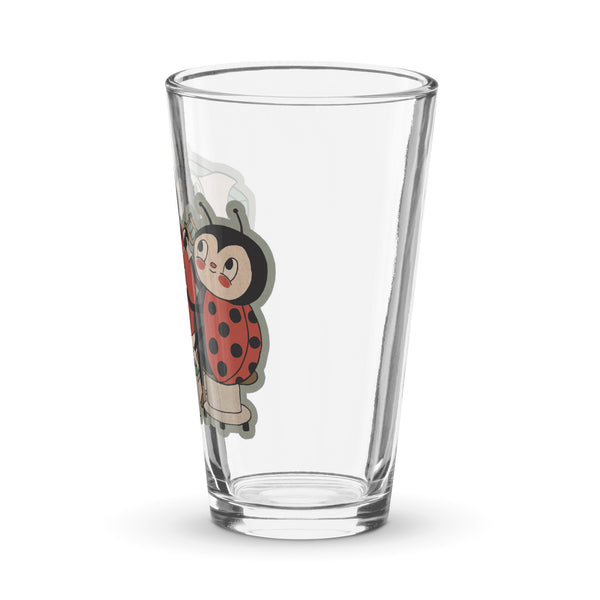 Ladybug Tattoo Shaker Pint Glass