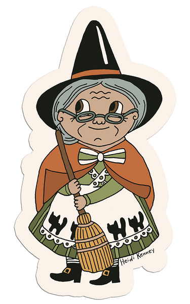 Witch Sticker 4"