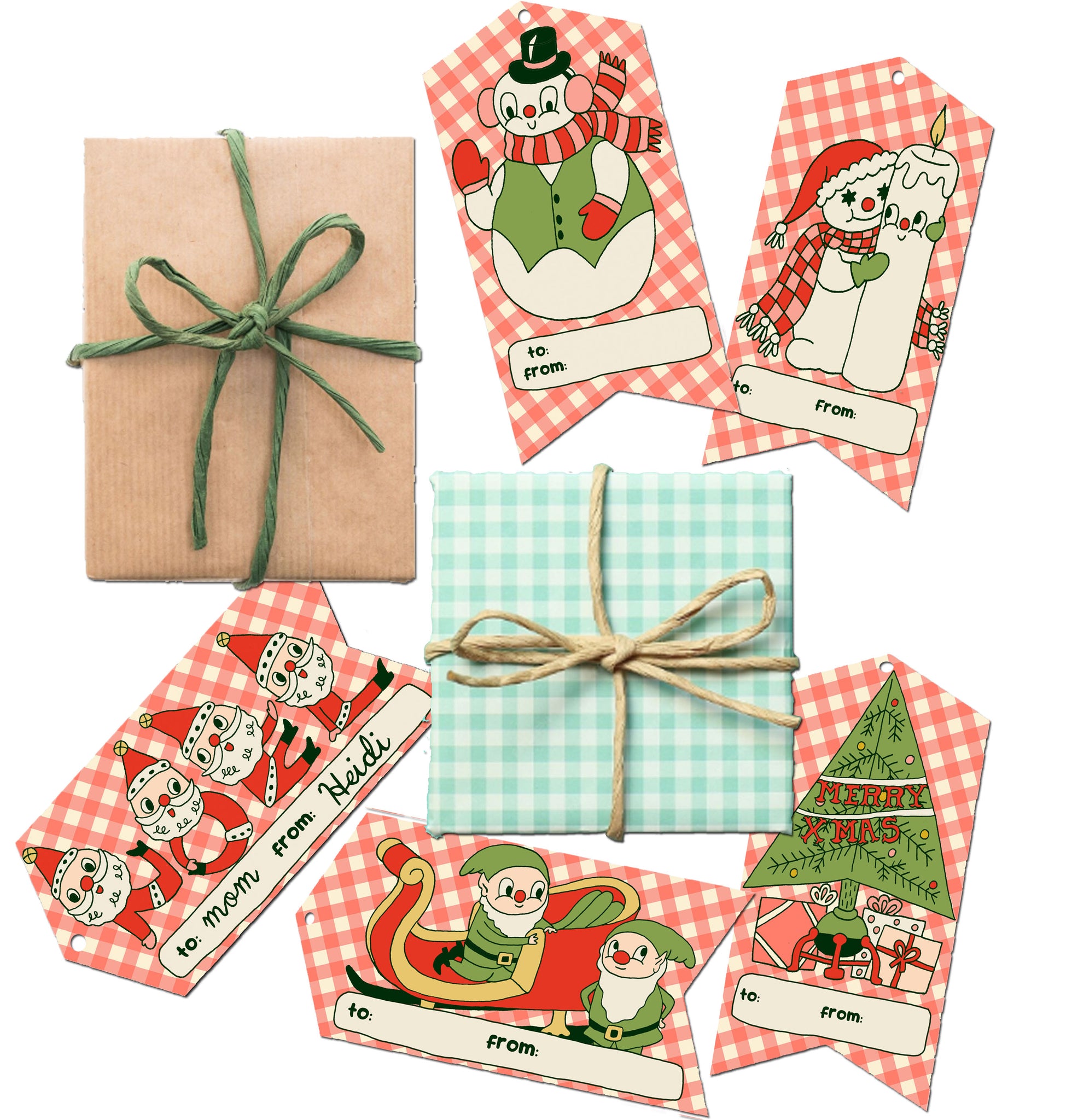 2026 Holiday Gift Tags (digital download)