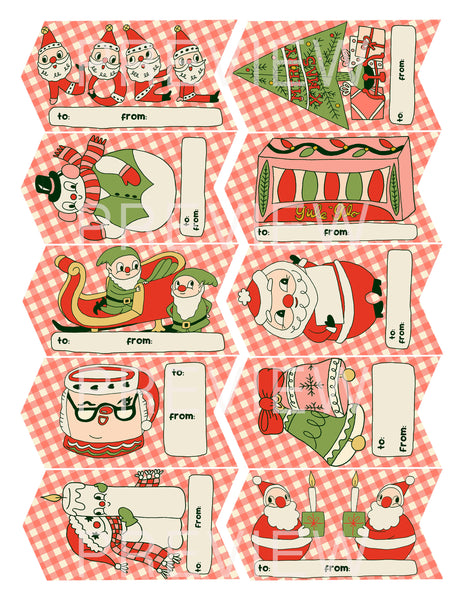 2026 Holiday Gift Tags (digital download)