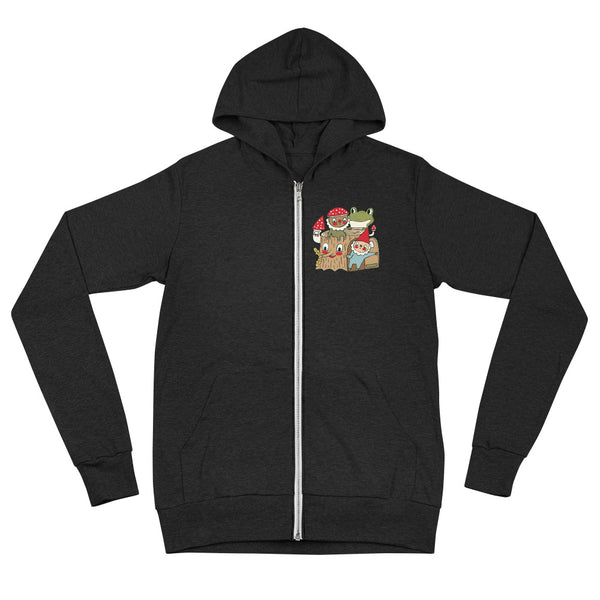 Garden Gnomes Unisex Zip Hoodie (lighter weight)