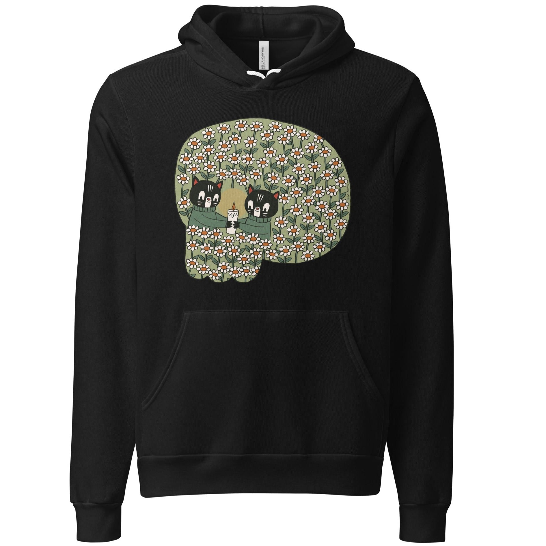 Skull Flower Field Unisex Hoodie (lighter weight)