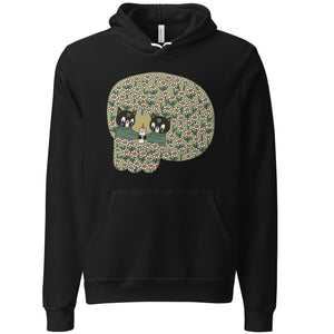 Skull Flower Field Unisex Hoodie (lighter weight)