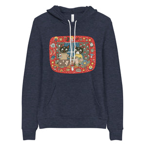 Winter Cats Unisex Hoodie (lighter weight)