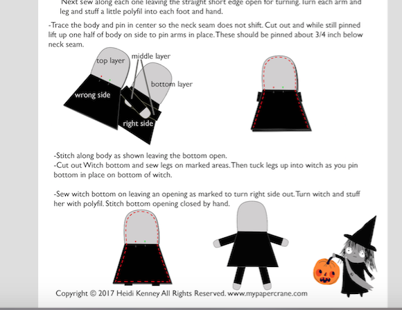 The Twin Witch Sewing Pattern (Digital Download)