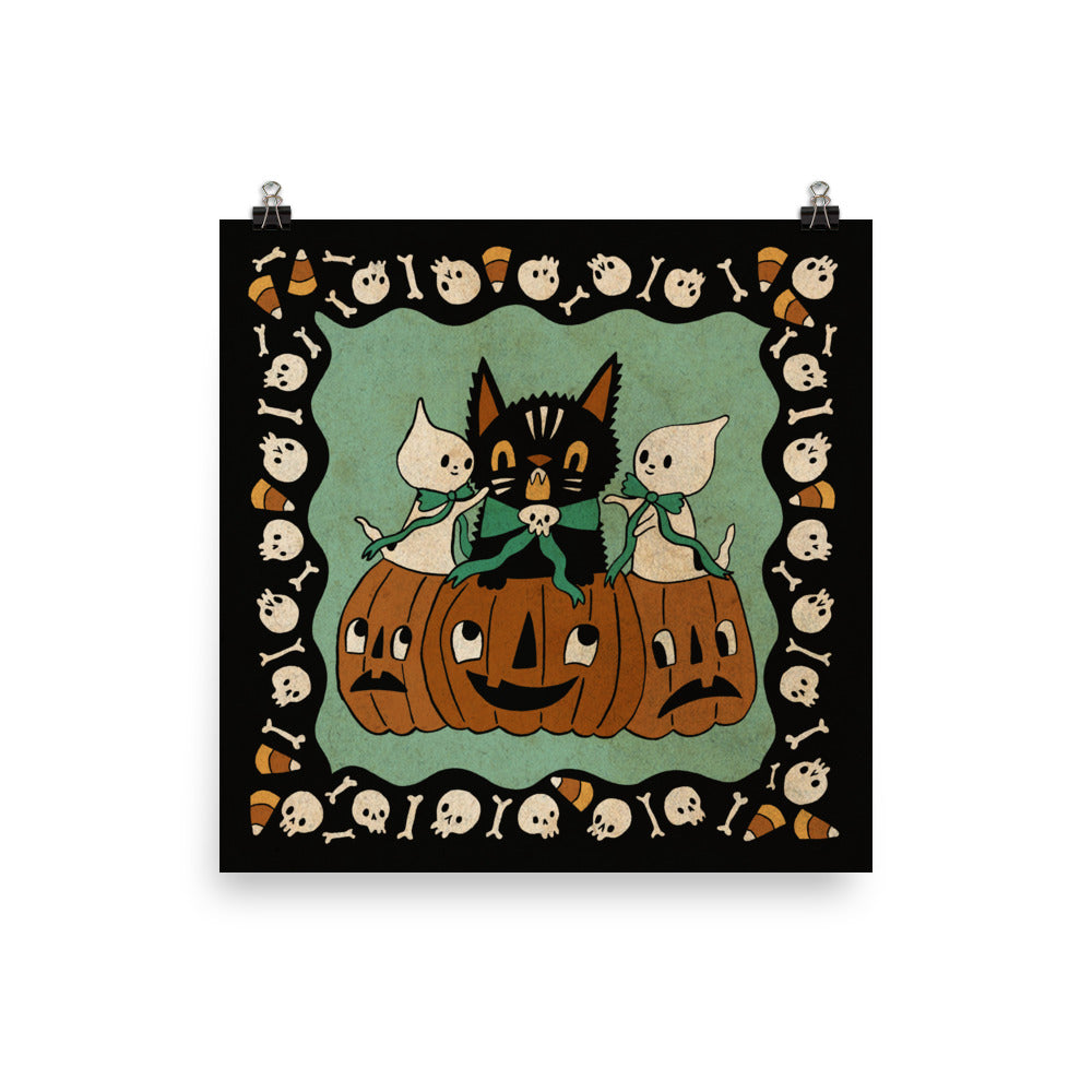 Halloween Cat Print 12