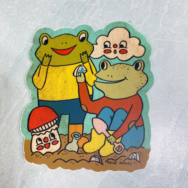Frogs Mudlarking Sticker 3"
