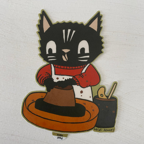 The Potter 4" Cat Sticker