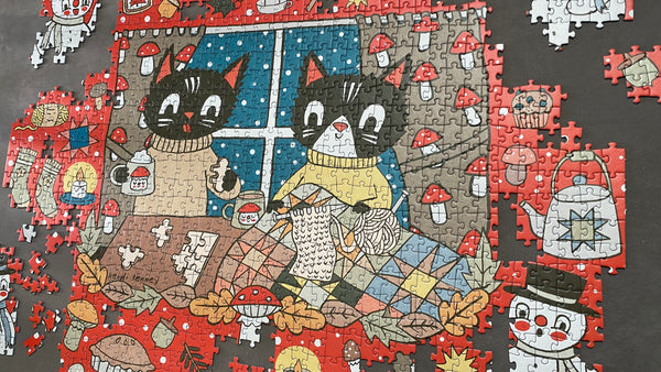 Winter Cats 1000 Piece Jigsaw Puzzle