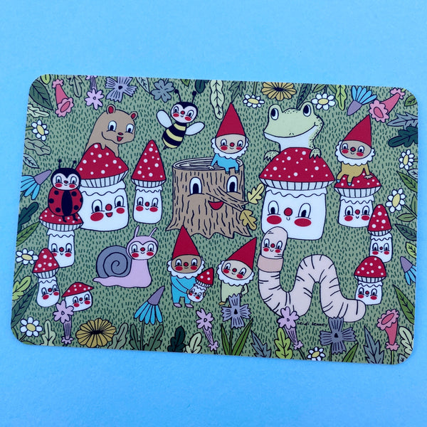 Forest Gnomes Sticker 5" across
