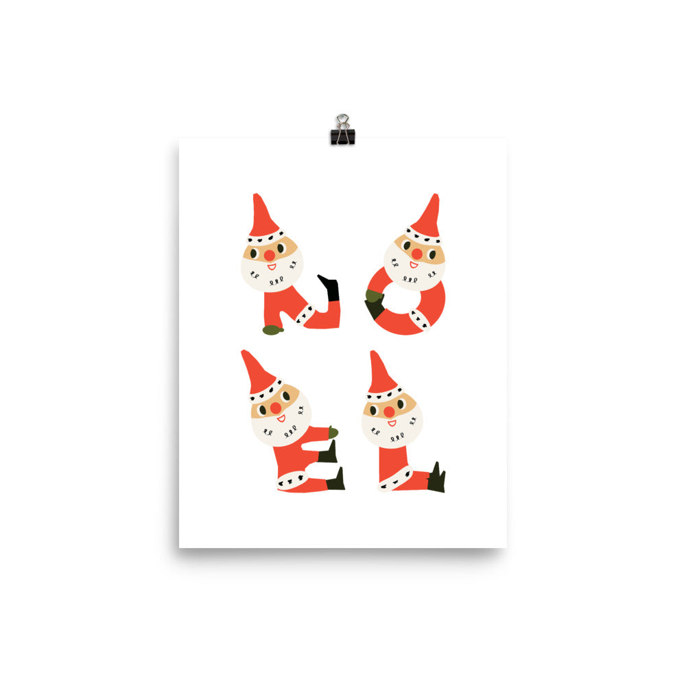 NOEL Santa Print 8x10"
