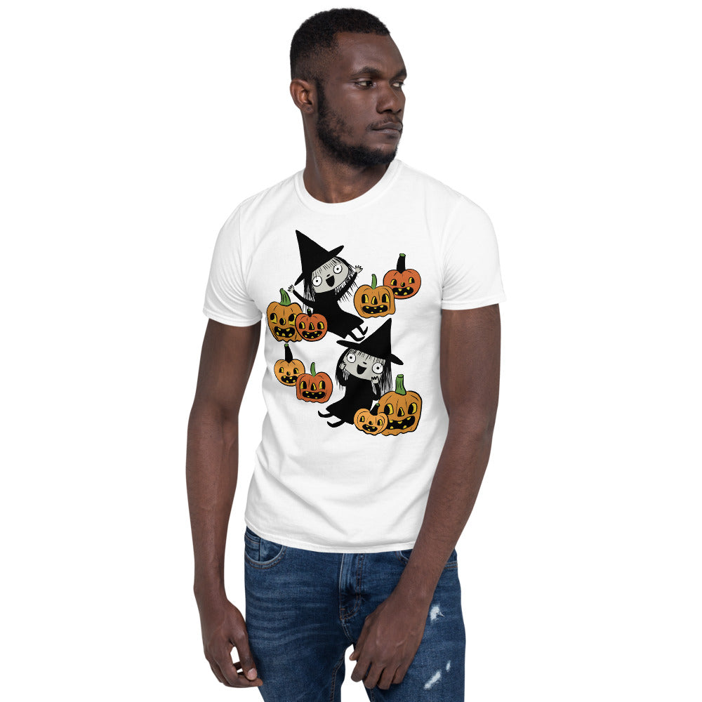 Pumpkin Patch Witch Short-Sleeve Unisex T-Shirt – mypapercrane